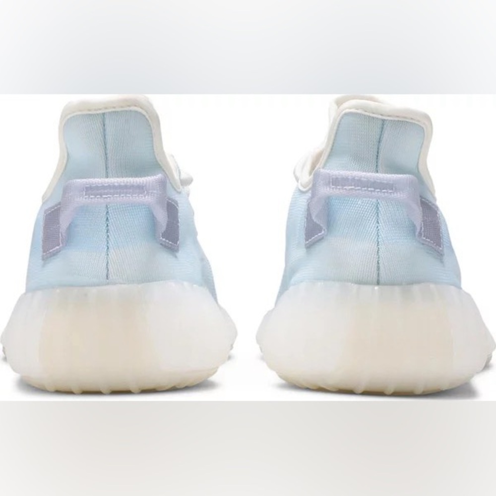 Yeezy Women's Sneakers - Light Blue and White Size 8 Mens Very Airy Lightweight - Picture 2 of 6